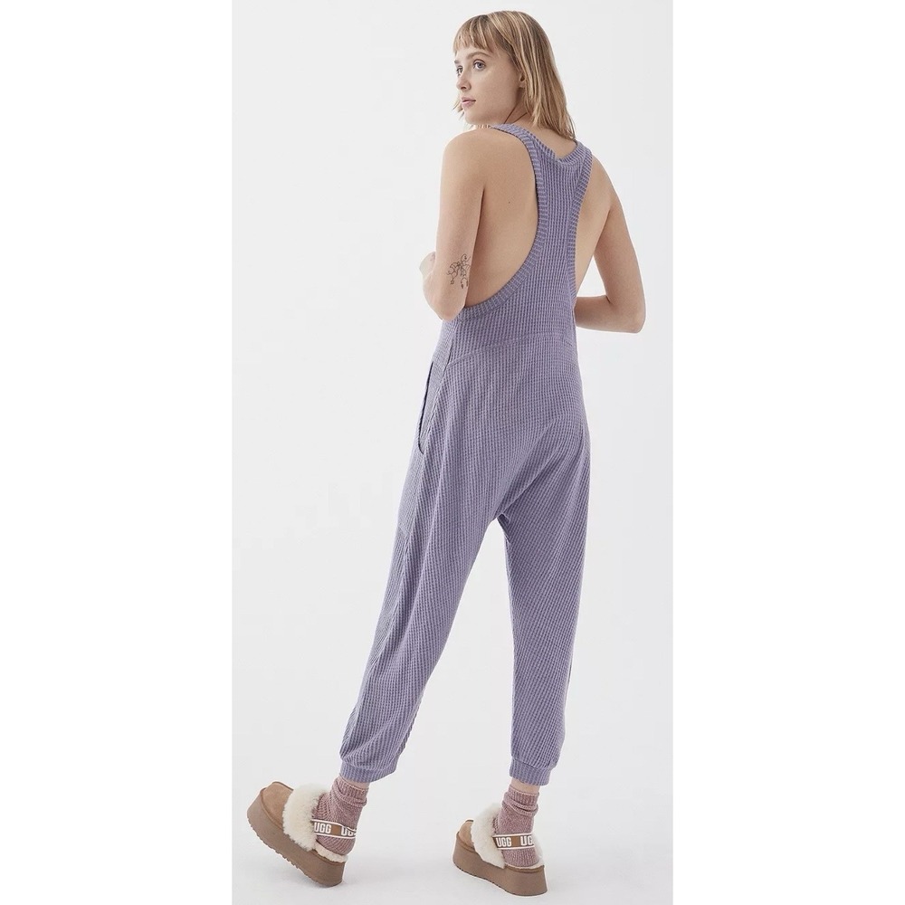 Urban Outfitters Out From Under Lavender Waffle Knit Women's Jumpsuit Size M - Picture 2 of 11
